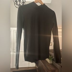 Warm mock neck in black M